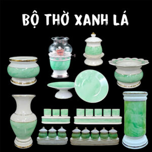 BỘ THỜ CÚNG XANH LÁ – SANG TRỌNG VÀ THANH TỊNH