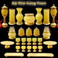 BỘ LƯU LY VÀNG TRƠN (CAO CẤP)